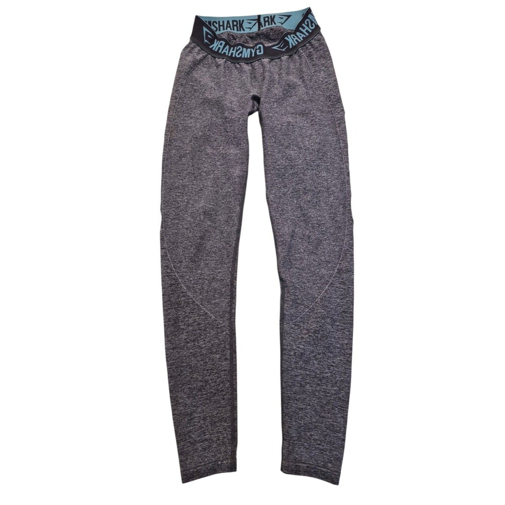 Gymshark Dry Flex Leggings XS Gray Moisture Management Exercise Workout